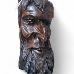 talla cabeza en madera